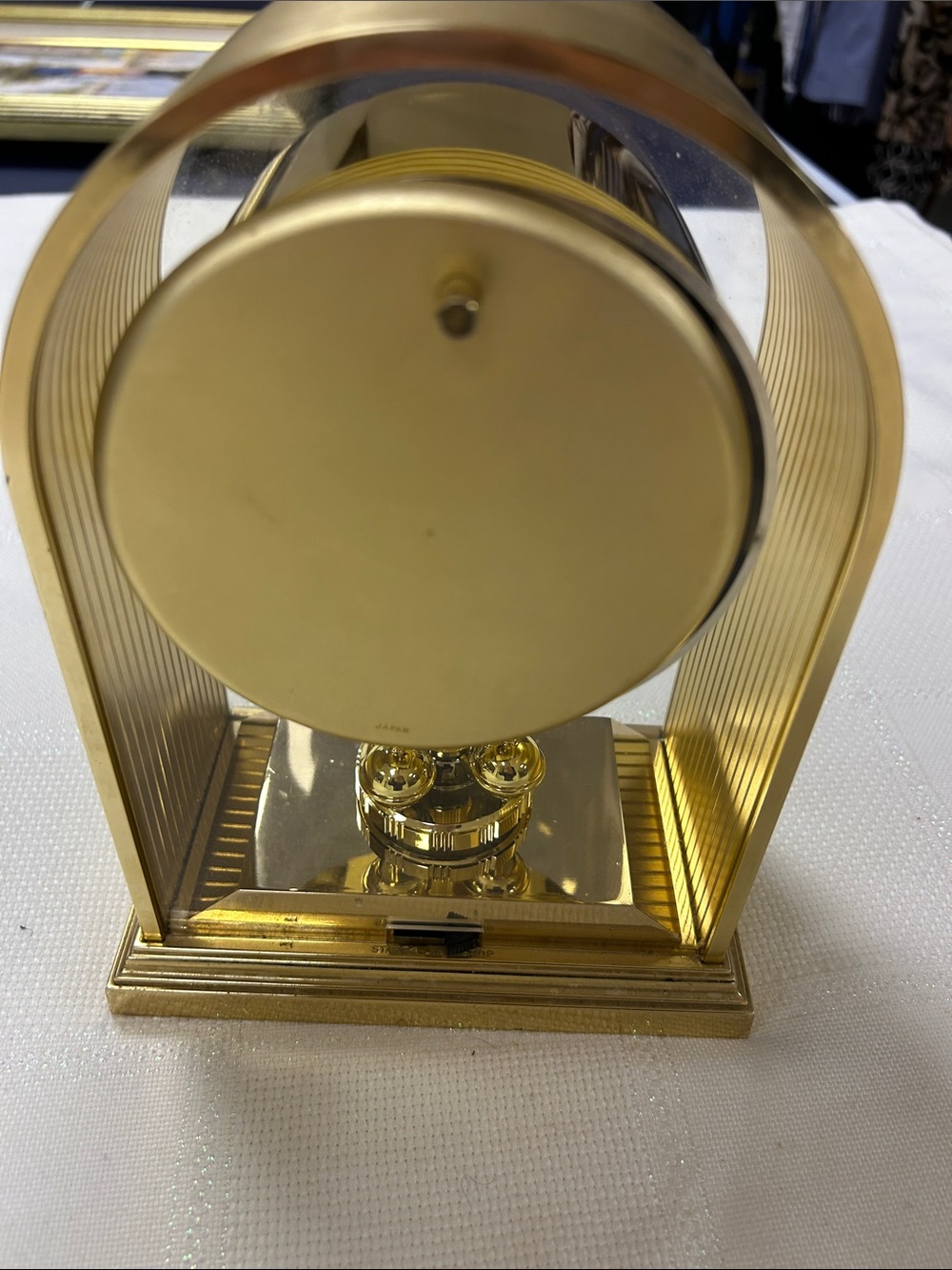 Seiko Gold Tone Arch Mantel Clock image 6
